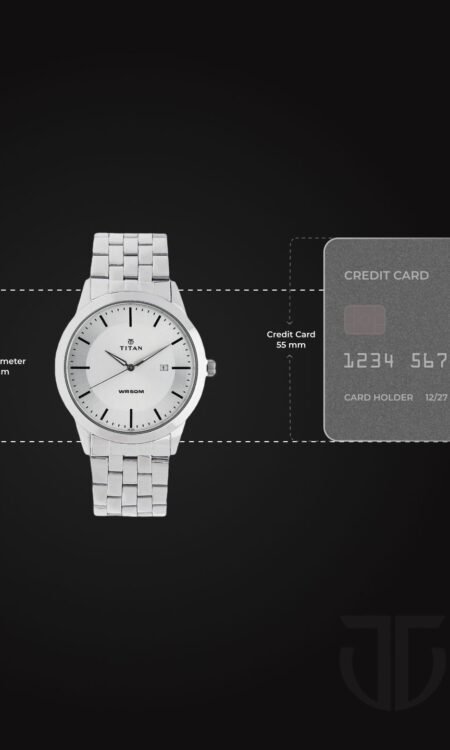 Titan Minimals Quartz Analog with Date White