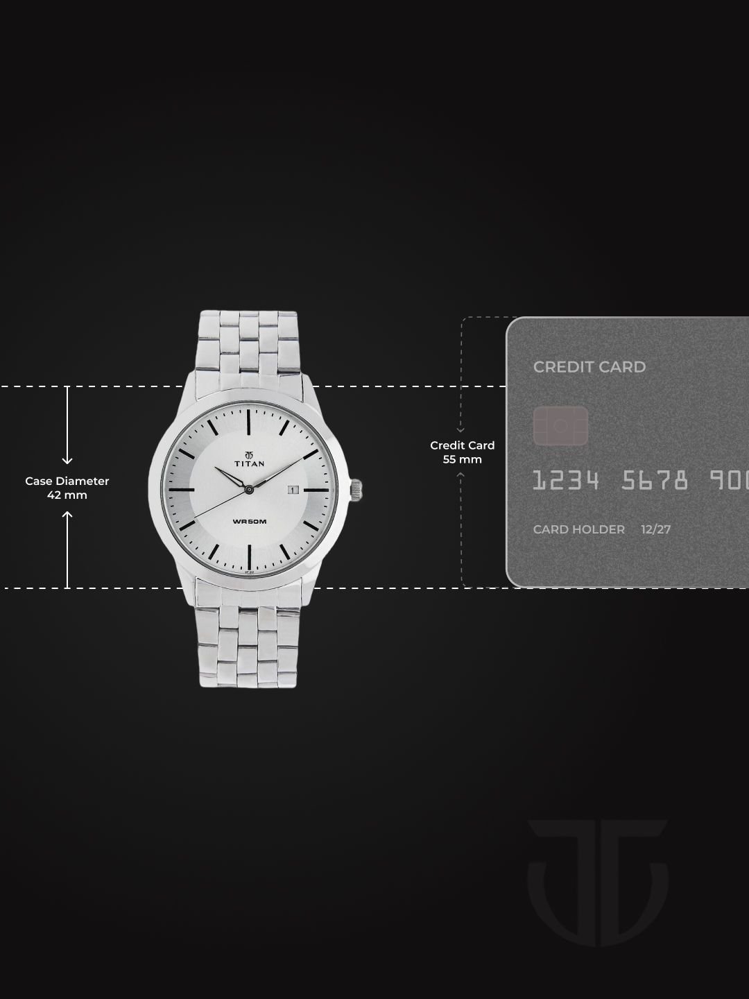 Titan Minimals Quartz Analog with Date White